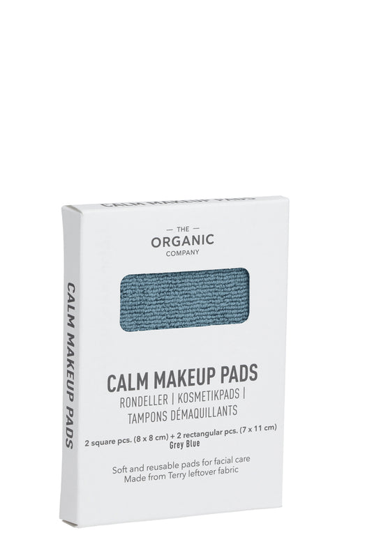 The Organic Company Calm Makeup Pads Set • Grey Blue, Sustainable Scandinavian Denmark Eco
