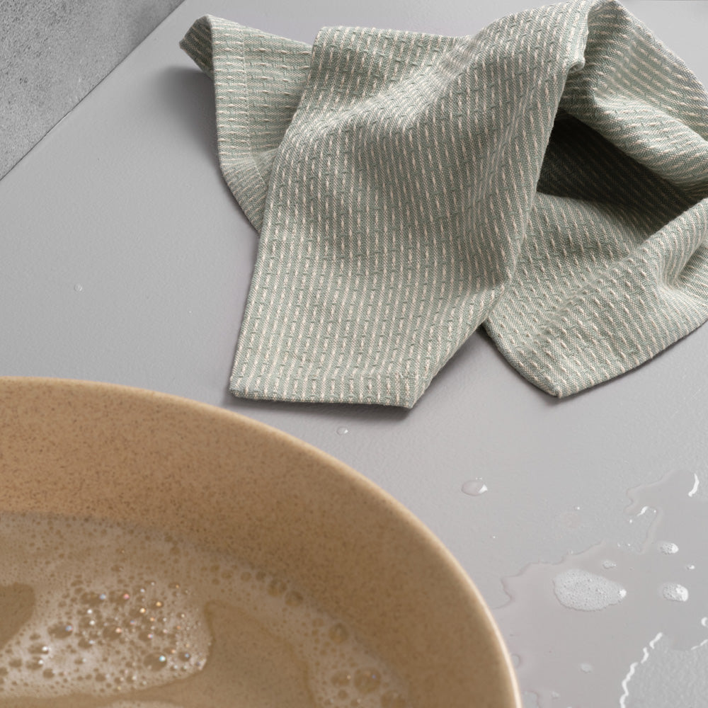 The Organic Company Kitchen and Wash Cloth • Evening Bay • Sustainable Scandinavian Denmark Eco Dishcloth Towel