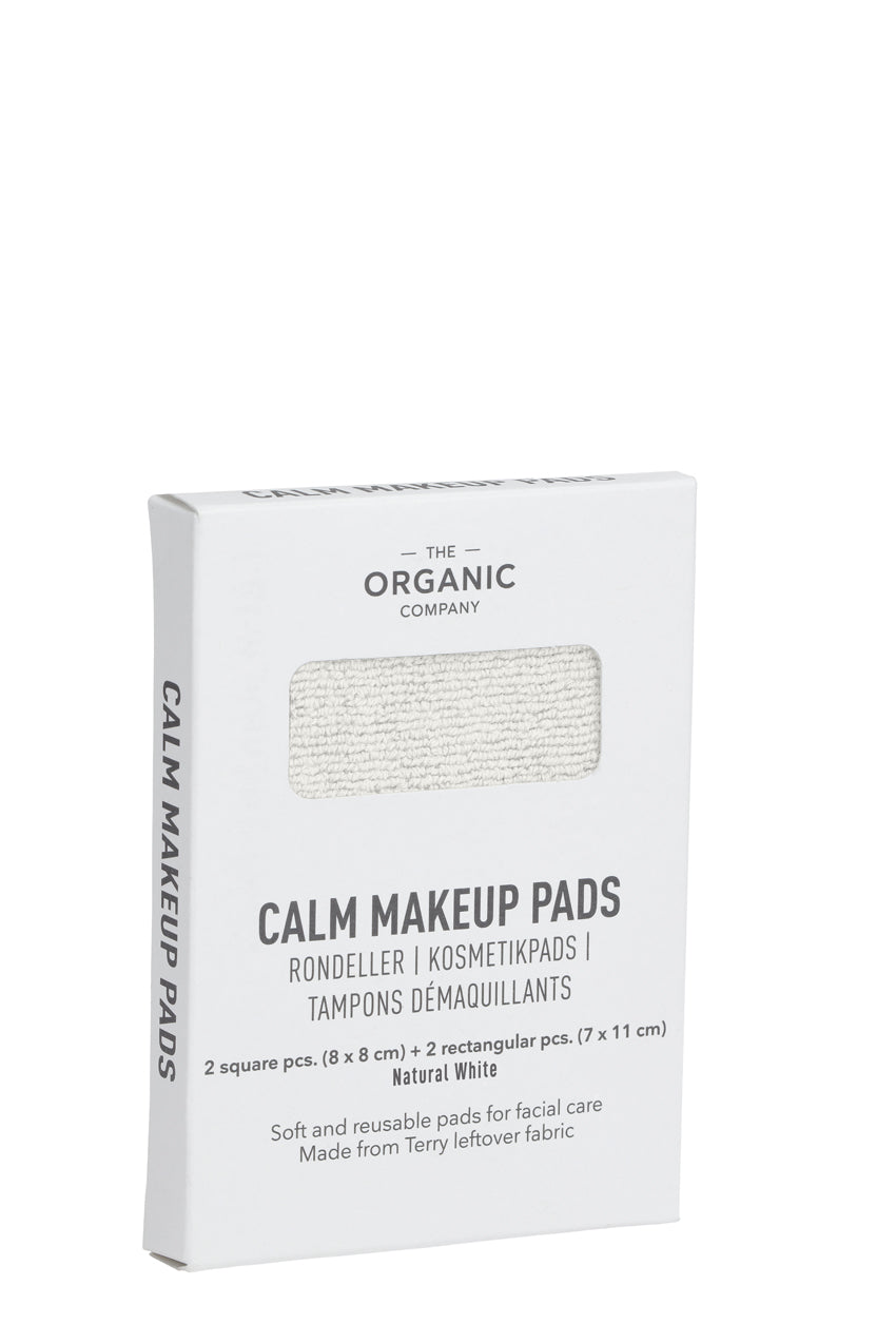 The Organic Company Calm Makeup Pads Set • Grey Natural White, Sustainable Scandinavian Denmark Eco