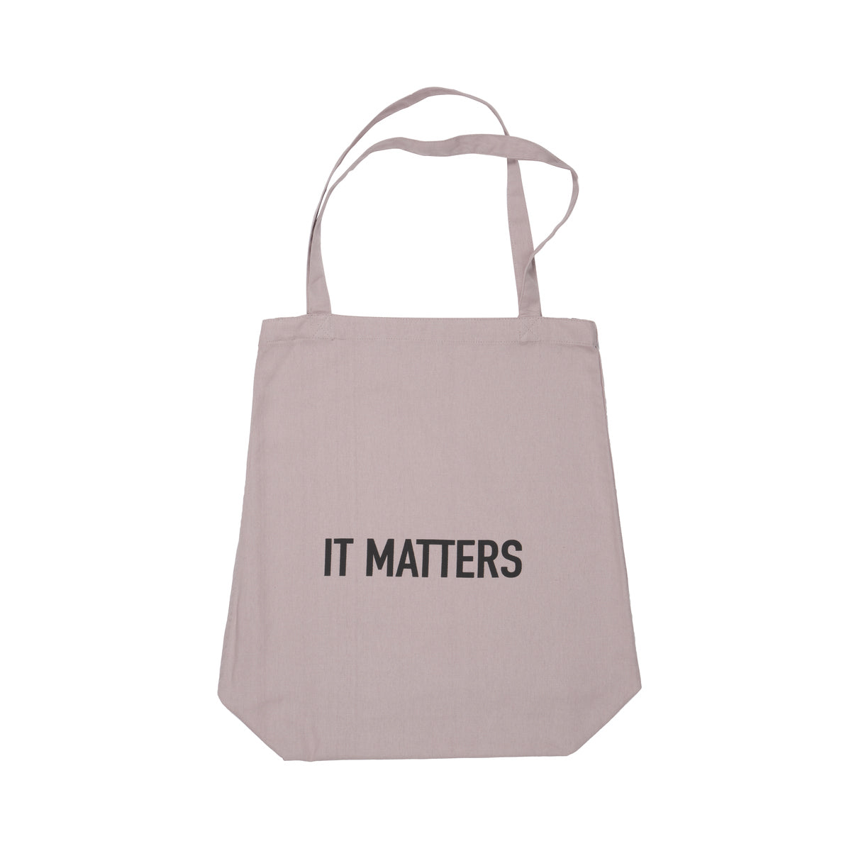 Bag with a message that matters! Dusty lavender light pink  grocery, hobby, office, school and handbag made in organic cotton. Danish. Scandinavian.