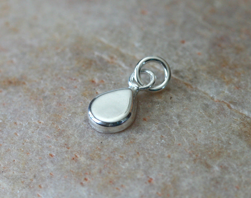 Drop Pendant Jewelry Supply blanks in Sterling Silver. US Handmade. Many Sizes.